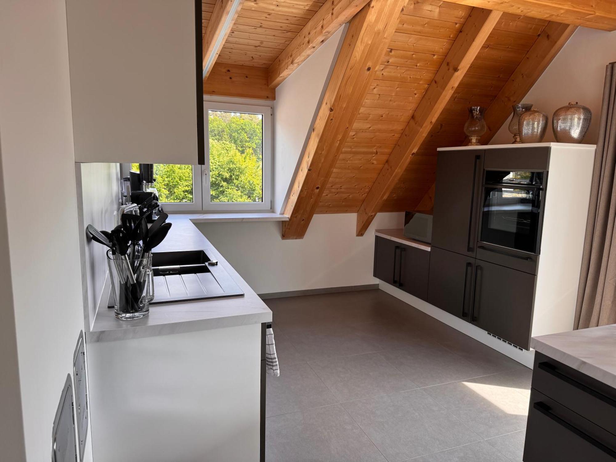 Moderne Ferienunterkunft/Wohnung Burgthann 外观 照片